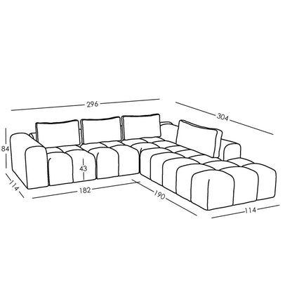 Como Modern Couch